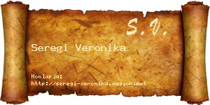 Seregi Veronika névjegykártya