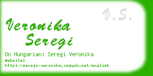 veronika seregi business card